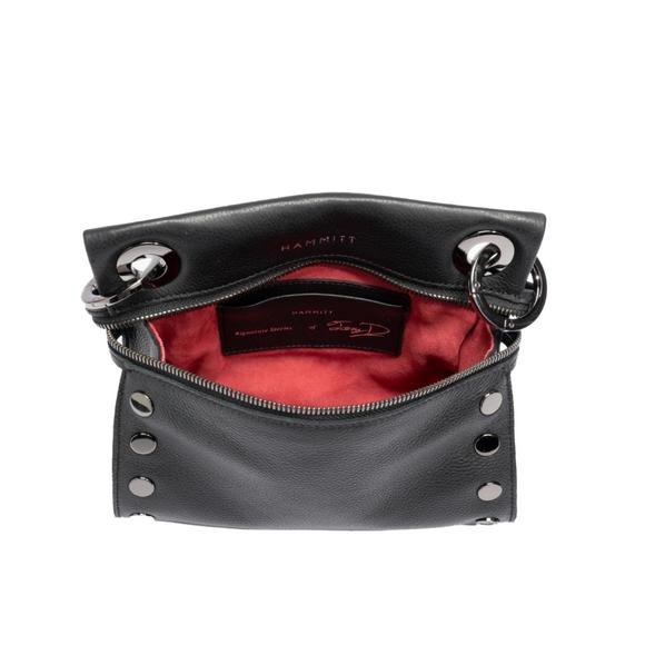 NEW HAMMITT tony signature crossbody bag in black/gunmetal - Picture 3 of 4